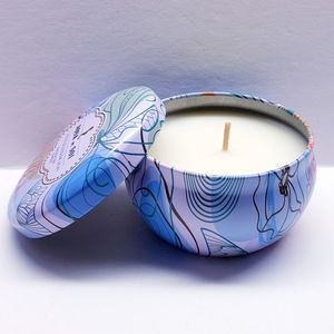 The Soi Company Natural Soy Candle LOTUS BLOSSOM ACAI Aqua de Soi Tin, 9 oz